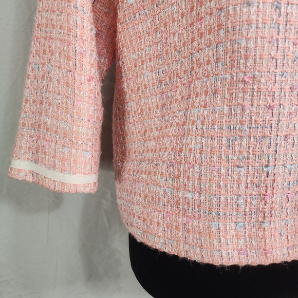 Vtg 80s PATCHINGTON Size 8 Petite‎ Pink Boucle Tweed Easter Church Dinner Jacket - Picture 9 of 14